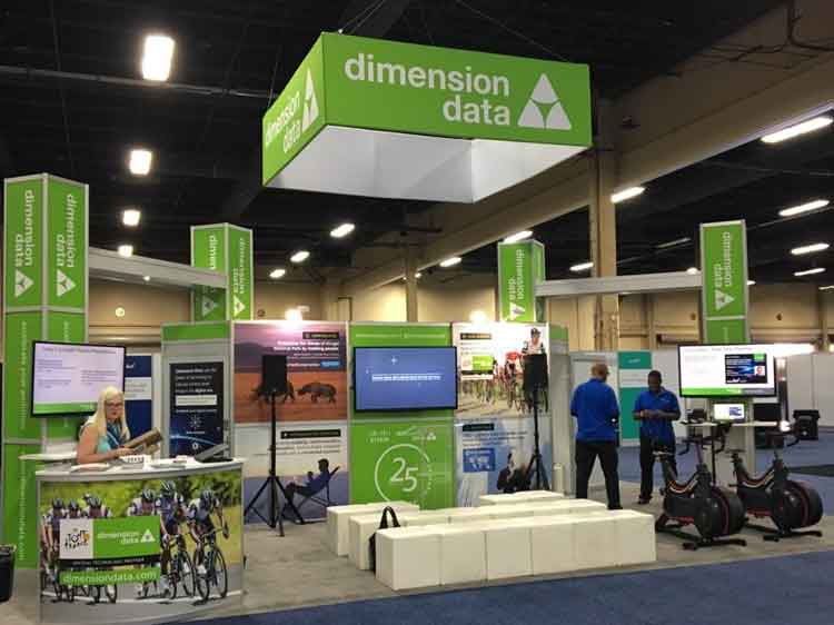 Cisco Live trade show booth.